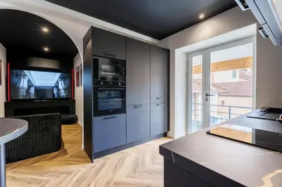 Cuisine ou kitchenette dans l'établissement Saga - Cinema Room