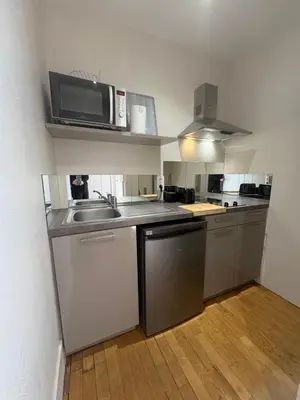 Cuisine ou kitchenette dans l'établissement Suite studio Darcy