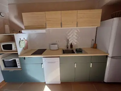 Cuisine ou kitchenette dans l'établissement Charming stone house