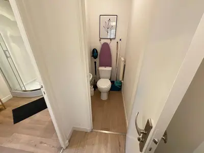 Salle de bains dans l'établissement La Petite Maison en Ville