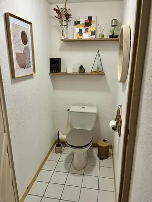 Salle de bains dans l'établissement Le Clos du Green