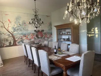 Coin salon dans l'établissement La Maison de Belles Vues