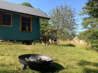 Jardin de l'établissement Cabane Au bois du Haut Folin