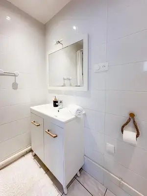 Salle de bains dans l'établissement Cozy studio