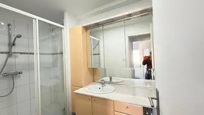 Salle de bains dans l'établissement Dijon Centre Jolie Vue Spacieux