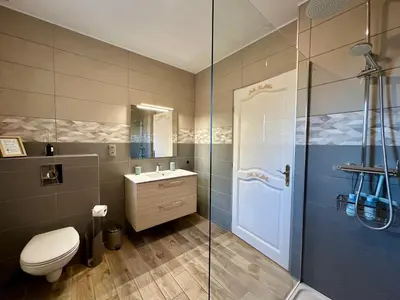 Salle de bains dans l'établissement La Dolce Casa en M