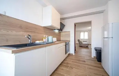 Cuisine ou kitchenette dans l'établissement le be good
