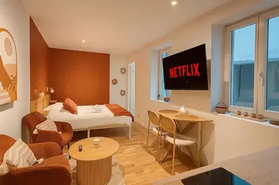 Télévision ou salle de divertissement dans l'établissement Le Bali Mâconnais Cozy - Station - 2 people