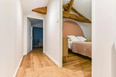 Un ou plusieurs lits dans un hébergement de l'établissement Le Chardonnay T3, terrasse 30 m2 & parking privé