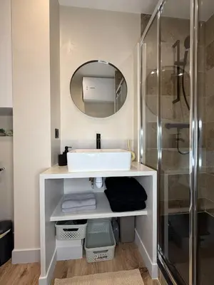 Salle de bains dans l'établissement Pause détente au centre de Mâcon