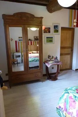 Un ou plusieurs lits dans un hébergement de l'établissement Le Gîte des Fontaines au cœur de la Bourgogne