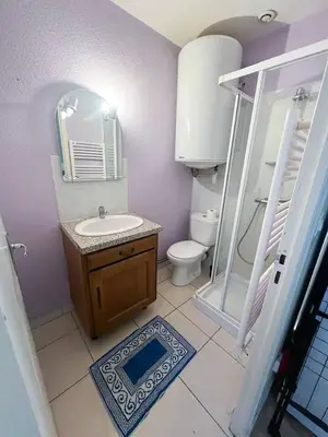 Salle de bains dans l'établissement le 4 - Château - Ville