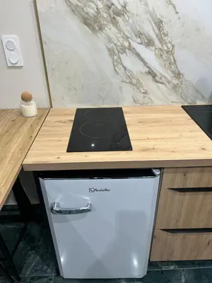 Cuisine ou kitchenette dans l'établissement Cocoon Hyper Center