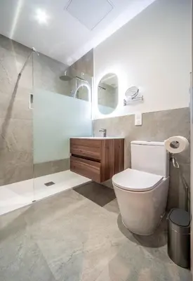 Salle de bains dans l'établissement Le raffiné
