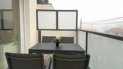 Balcon ou terrasse dans l'établissement Le Mignon - T2 - 4 personnes - Combe Persil