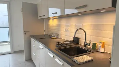 Cuisine ou kitchenette dans l'établissement Le Mignon - T2 - 4 personnes - Combe Persil
