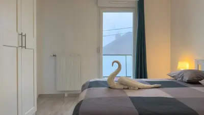 Un ou plusieurs lits dans un hébergement de l'établissement Le Mignon - T2 - 4 personnes - Combe Persil