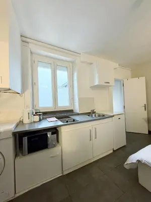 Cuisine ou kitchenette dans l'établissement Studio à côté de la gare et la Cité de la gastronomie