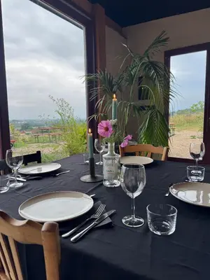 Vue générale sur la montagne ou vue sur la montagne depuis la maison de vacances