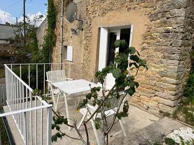 Balcon ou terrasse dans l'établissement Old stone house Burgundy France