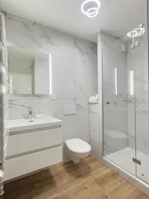 Salle de bains dans l'établissement Cozy La Rocade apartment with free parking