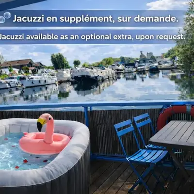 Cottage flottant Premium Spa privé en supplément Port de Plaisance près Centre