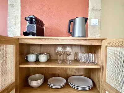 Cuisine ou kitchenette dans l'établissement Le chateau d'Altheis