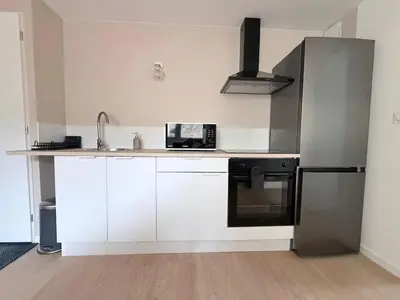 Cuisine ou kitchenette dans l'établissement Le chateau d'Altheis