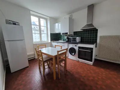 Cuisine ou kitchenette dans l'établissement Le rempart