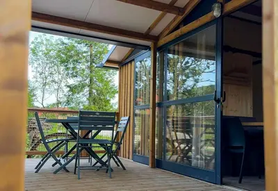 Balcon ou terrasse dans l'établissement Le fourneau des champs