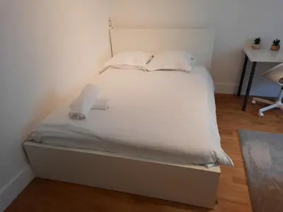 Un ou plusieurs lits dans un hébergement de l'établissement La Cité - Apt 2 Personnes, Proche de la Gare