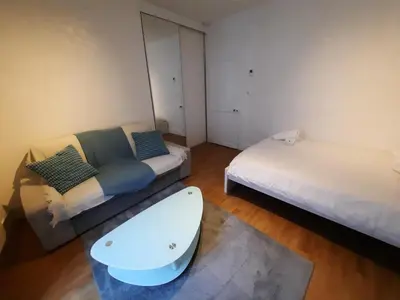Un ou plusieurs lits dans un hébergement de l'établissement La Cité - Apt 2 Personnes, Proche de la Gare