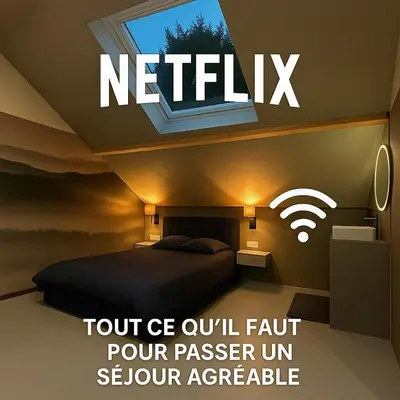 Un ou plusieurs lits dans un hébergement de l'établissement L'annexe 3 - Cosy studio Dole