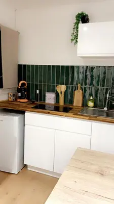 Cuisine ou kitchenette dans l'établissement Le Cosy