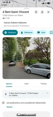Plan de l'établissement Le Cosy