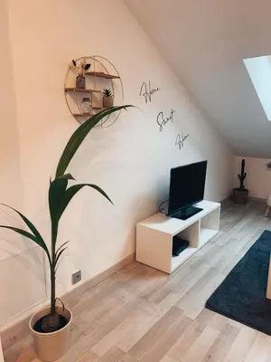 Télévision ou salle de divertissement dans l'établissement Loft climatisé 100 m de la gare
