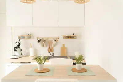 Cuisine ou kitchenette dans l'établissement Les secrets d hedoné