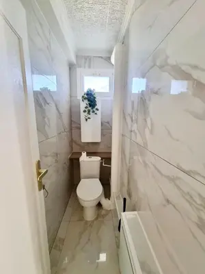 Salle de bains dans l'établissement La chaleureuse