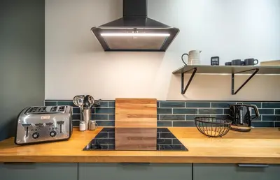 Cuisine ou kitchenette dans l'établissement L'Épicurien