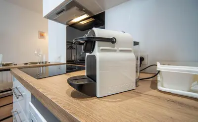 Cuisine ou kitchenette dans l'établissement Le Saint-Georges 2
