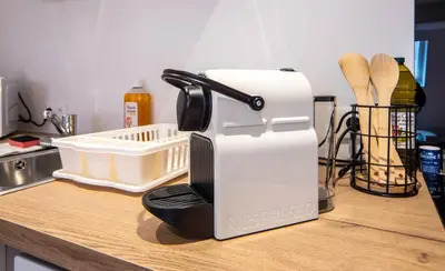 Cuisine ou kitchenette dans l'établissement Le Saint-Georges 5