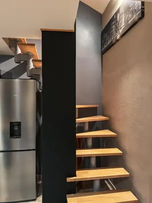 Cuisine ou kitchenette dans l'établissement Au Bord de la Lauve