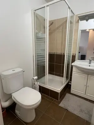 Salle de bains dans l'établissement Charmant T2 - Proche Zénith et Toison d'Or