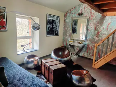 Coin salon dans l'établissement Le Moulin Chopin