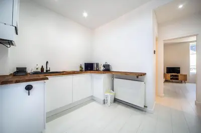 Cuisine ou kitchenette dans l'établissement La Casa Bianca