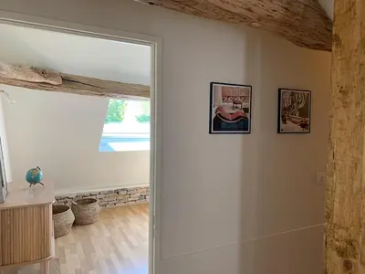 Salle de bains dans l'établissement L'Annexe Deveney-Mars