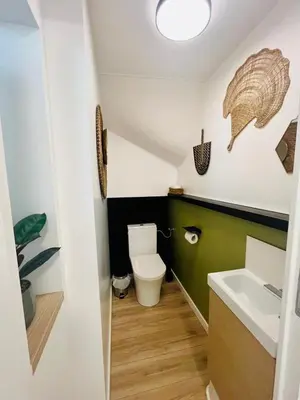 Salle de bains dans l'établissement Évasion Élégante au Beau Site