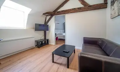 Télévision ou salle de divertissement dans l'établissement Le concon saint georges