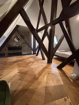 Un ou plusieurs lits dans un hébergement de l'établissement La Terrasse Bourguignonne - Vieux Dijon