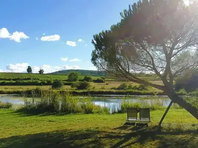 Paysage naturel près de le camping